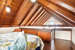 Upstairs Loft bedroom with king bed at Seahorse